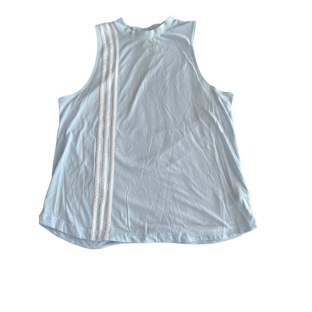 Adidas blue tank top Large